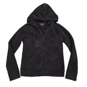 Barefoot Dreams Hoodie Women Small Brown CozyChic Relaxed‎ Full Zip-Up Pockets